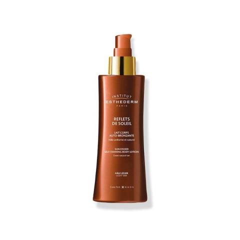 Leche autobronceadora corporal. Bronceado suave